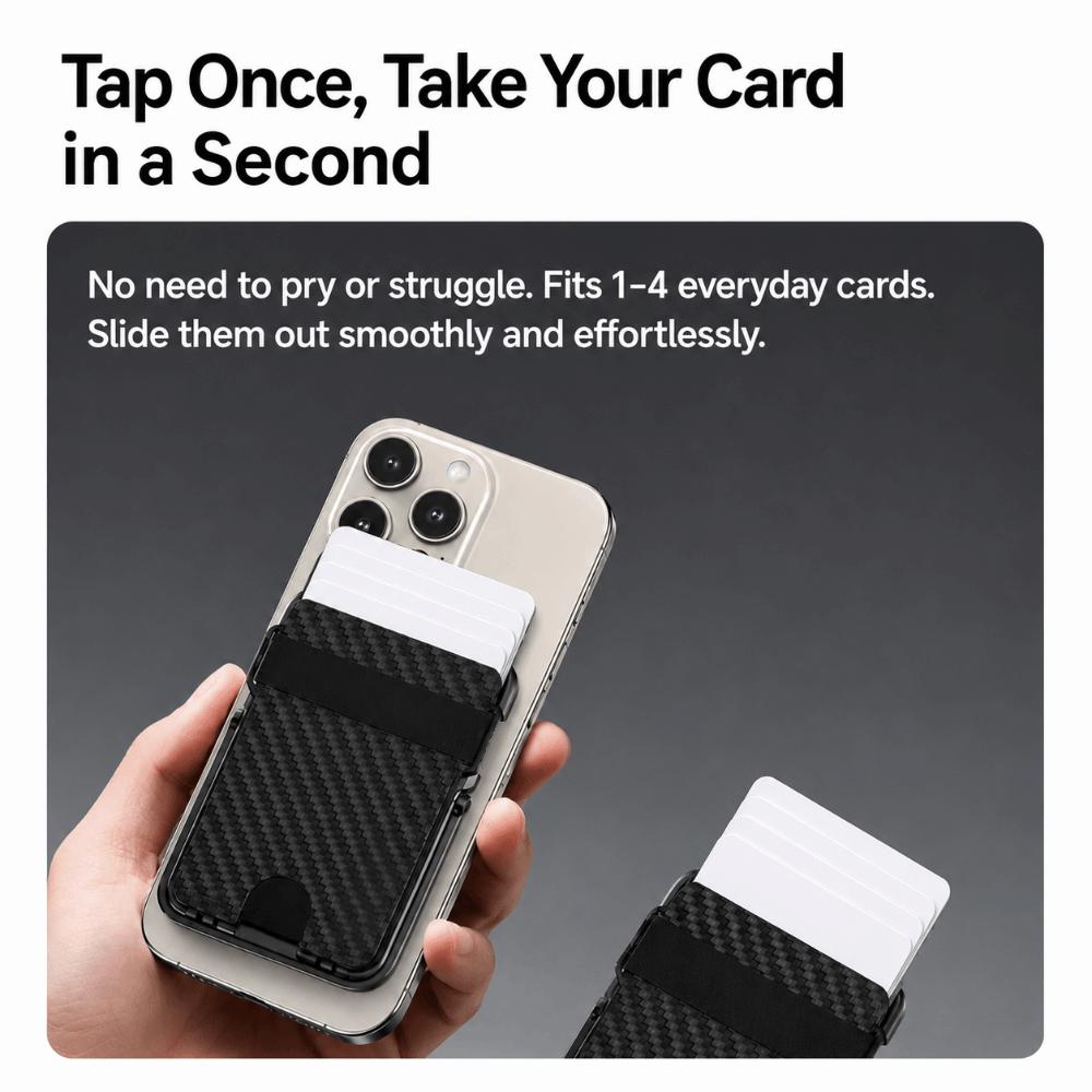 Foldable Magnetic Phone Holder Ultra-Thin Desktop Bracket Portable Phone Wallet Stand  Mobile Phone