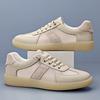 Summer New Men's Shoes Hollow Breathable Little White Shoes Mesh Flat-soled Retro Board Shoes