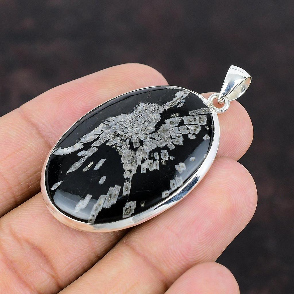 Krysantemumhänge Ädelstenshänge Handgjorda smycken 925 Sterling Silverhänge Krysantemumsmycken Helt nytt hänge Jubileumspresent