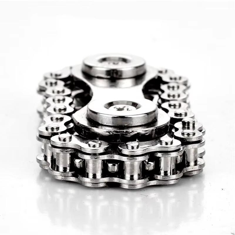 Sprockets Flywheel Fingertip Gyro Fidget Spinner Antistress Anxiety Metal Bike Chains Edc Spinner Fidget Toys For Adult Kids