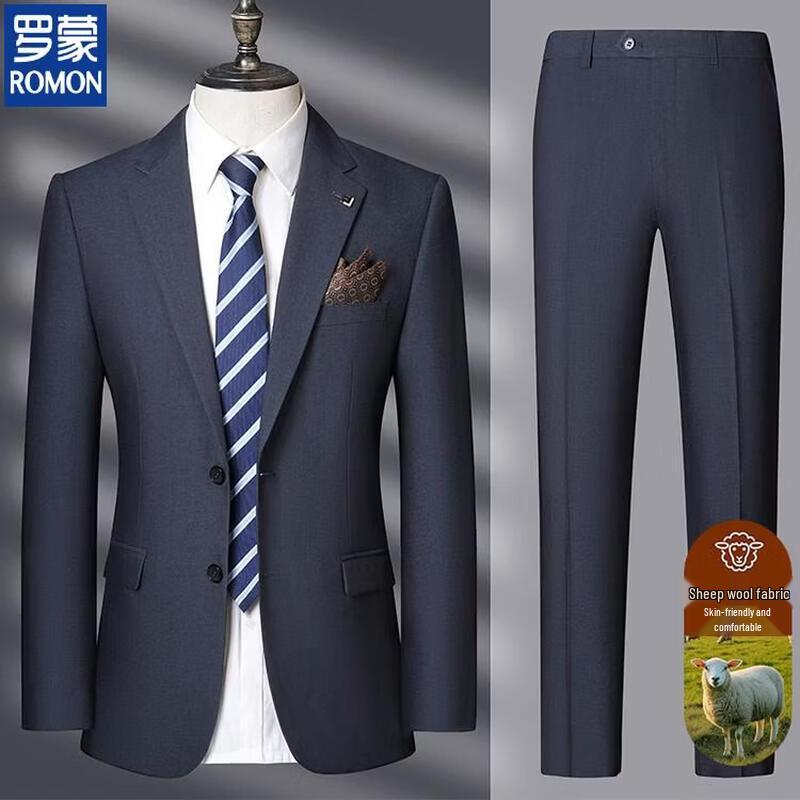 

ROMON Men s Wool Blend Business Suit 190/54