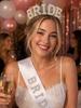 Pearl Lace Bridal Crown & Headband Set with Wavy Edge Sash and Shoulder Straps