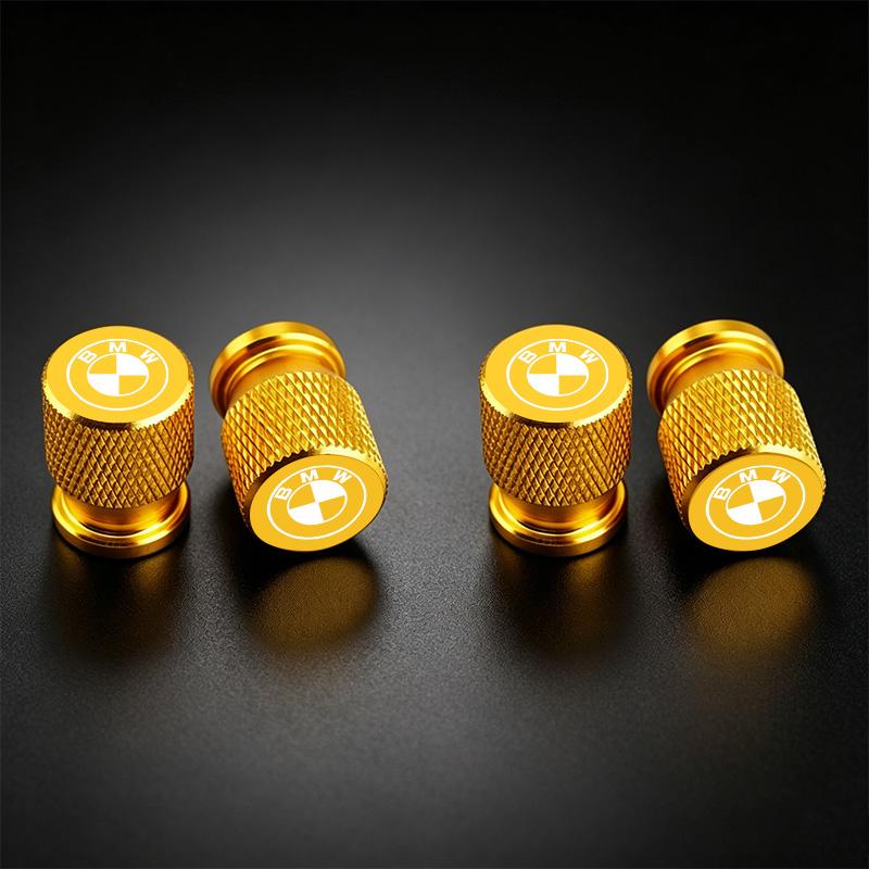 4Pcs Aluminum Car Wheel Tire Valve Caps Tyre Rim Stem Covers Airdust Waterproof For BMW 1 3 5 6 7 Series X1 X3 X4 X5 G20 G38 F48 mkcp79