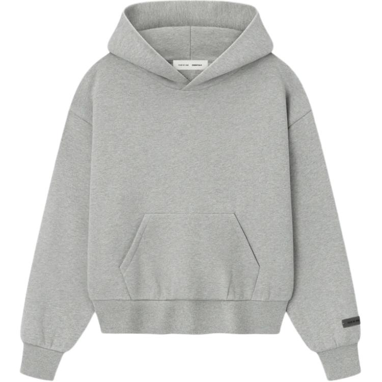Fear Of God Essentials FW25 Classic Minimalist Solid Color Ribbed Knit Sweatshirt Women sweatshirt 192SP255545FW XS