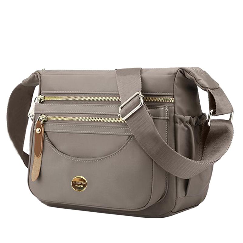 Practical Multi-pocket Women's Crossbody Bag for Daily Outings Stylish Multi- Lightweight Versatile Casual Nylon Bag