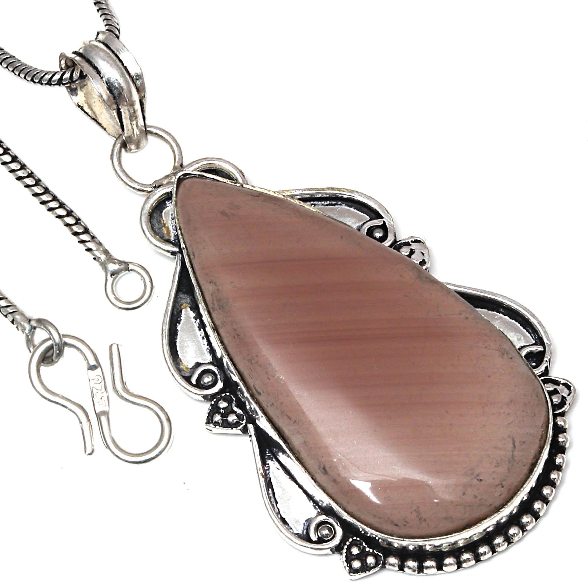 

Pendant Imperial Jasper Gemstone Valentine Day Gift Silver Jewelry 2.5