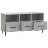 TV Stand Concrete Grey 102 x 34.5 x 50 cm Engineered Wood