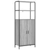 Highboard Sonoma Grey 40 X 33 X 161 Cm Engineered Wood