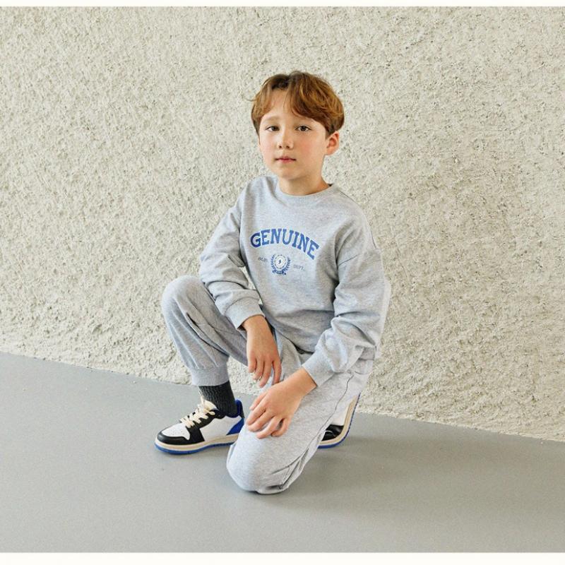  Olivan  Arch Logo Sweatshirt Top And Bottom  Gray 