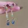 Banquet Protagonist Exquisite Daughter Flashing Zirconium Hollow Earrings Female Light Luxury Niche Exaggerated Earrings Temperament Unique Earrings