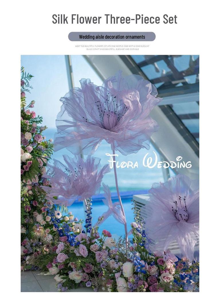 Silk Flower Wedding Aisle Decorations & Display Props