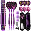 Lavishio Professionelles Soft Tip Dartset 19g, 12 Plastik-Dartspitzen, Dart-Flights, mit Schäften