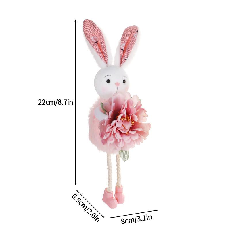 Balloons en film d'aluminium Lapin de Pâques Pendentif suspendu Lapin Œuf de Pâques DIY Fête Festivals Accessoires de décoration du jour de Pâques