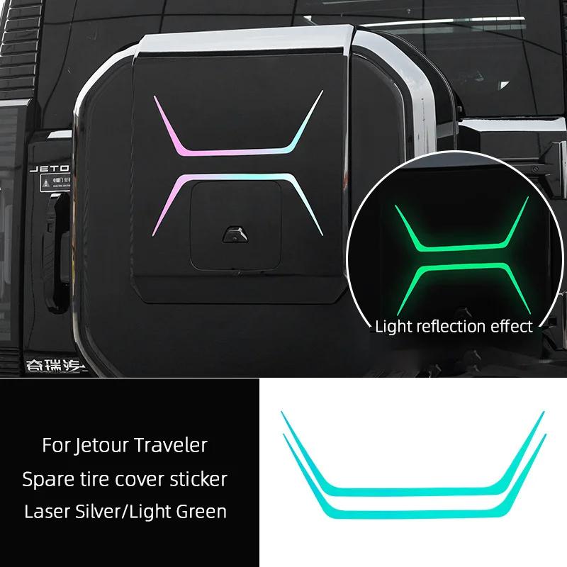 For Jetour Traveler T2  2024 2025 Car Spare Tire Cover Wheel Hub External Stickers Decorate Car Body Products Accessories