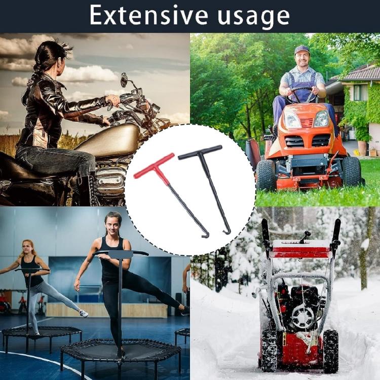 2PCS Motorcycle Brake Spring Hook Tool T Handle Design Suitable for Mower Platform Quick and Safe Exhaust Spring Removal