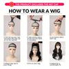 Highlighted Curly Synthetic Lolita Wig for Women Long Curly Wig with Straight Bangs Suitable for Women's Everyday Wear