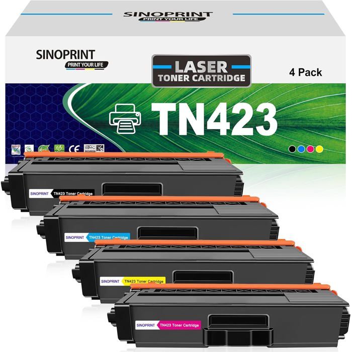4er-Pack kompatible Toner TN423 für Brother HL-L8260CDW, MFC-L8690CDW, DCP-L8410CDW