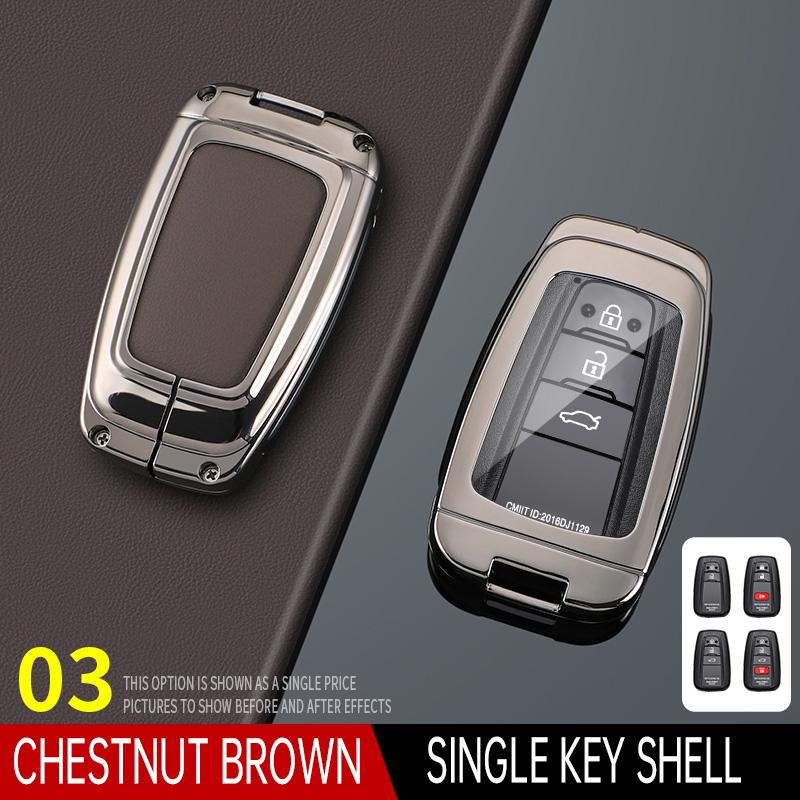 

3 Buttons Car Key Case Cover Shell For Toyota CHR C-HR Prado Prius Camry Corolla RAV4 Avalon 2017 2018 2019 Key Case Accessories