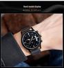 Sanda Men's Fashion Quartz Watch with Date, Three Hands, and Nail Scale