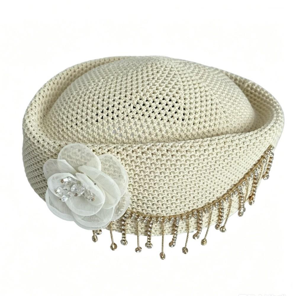 Solid Women's Pillbox Hat Structured Crown Painter Hat New Round Dress Hat  Formal Occasions