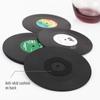Set di 12 Sottobicchieri per Tazze Vintage Colorati Retro Dischi in Vinile Sottobicchieri per Bevande Set Sottobicchieri Disco in Vinile Decorazione Tavolino da Caffè