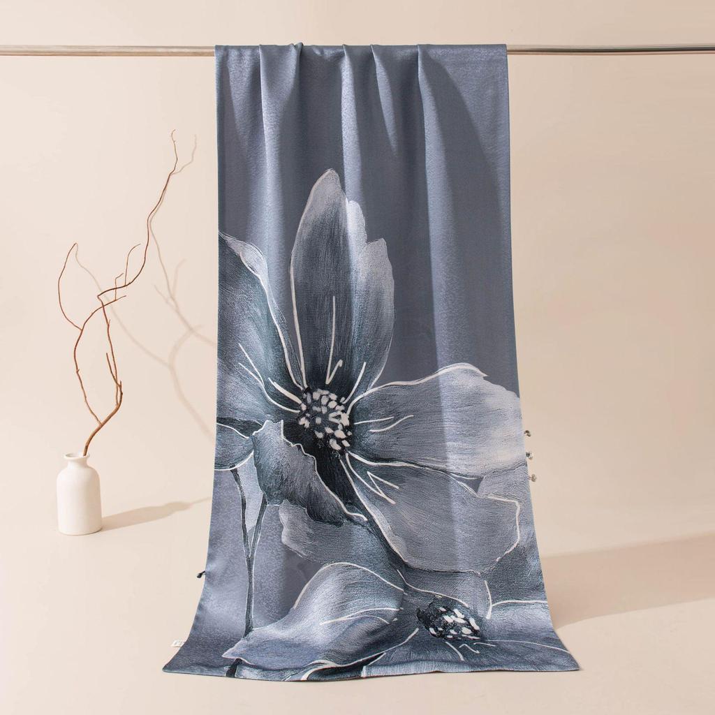Mulberry Silk Snowflake Scarf: Gift Boxed Qipao Shawl