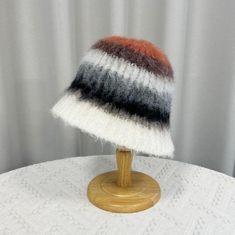 Fashion Autumn and Winter Knited Fisherman Hat For Women Ear Protection Cap Windproof Warm Headgear Fashion Female Panama Basin Cap