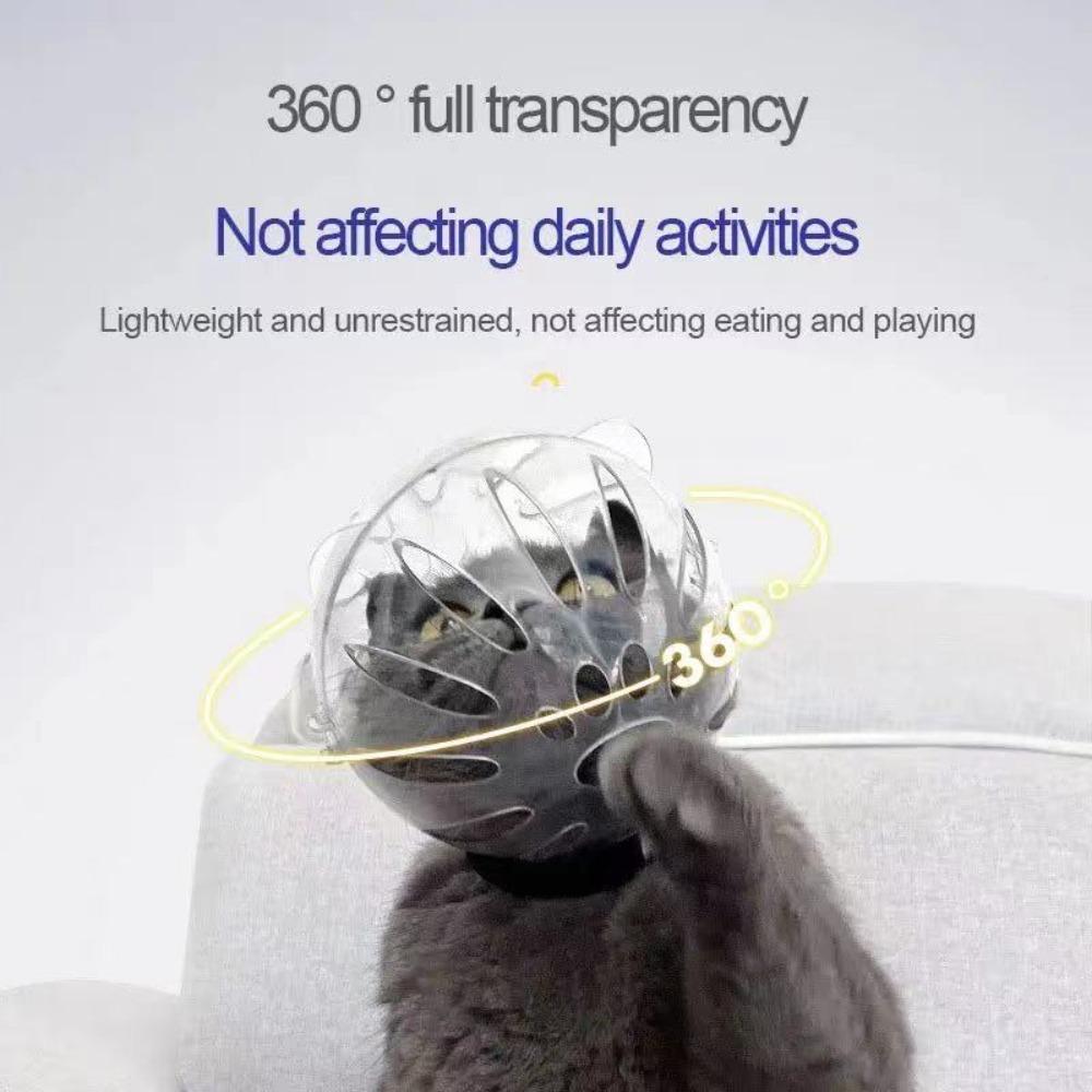 Cat Space Helmet Grooming Kit Breathable Muzzle Mask Anti-Bite Bathing Supplies for Cats