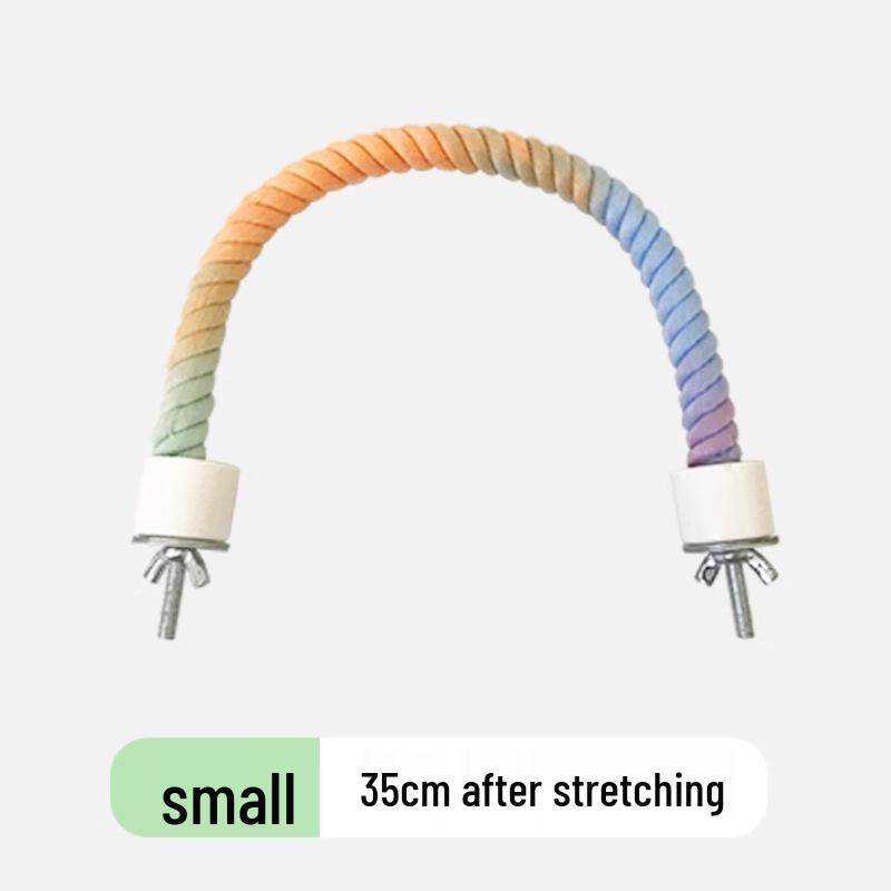 

Качели-спираль из веревки для лазания для попугаев и жердочка для украшения клетки