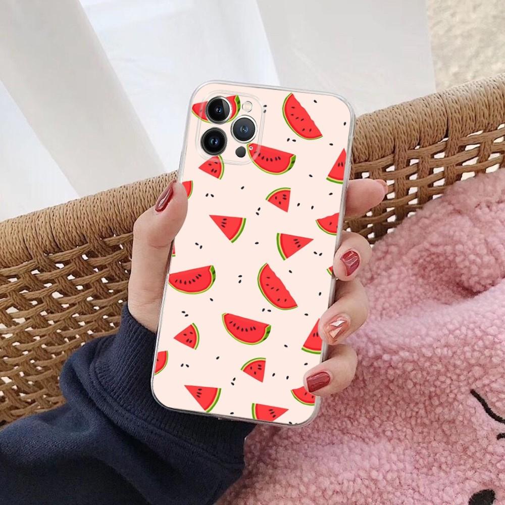 Summer Fruit Phone Case For iPhone 14 13 12 Mini 11 Pro XS Max X XR SE 6 7 8 Plus Soft Silicone Cover