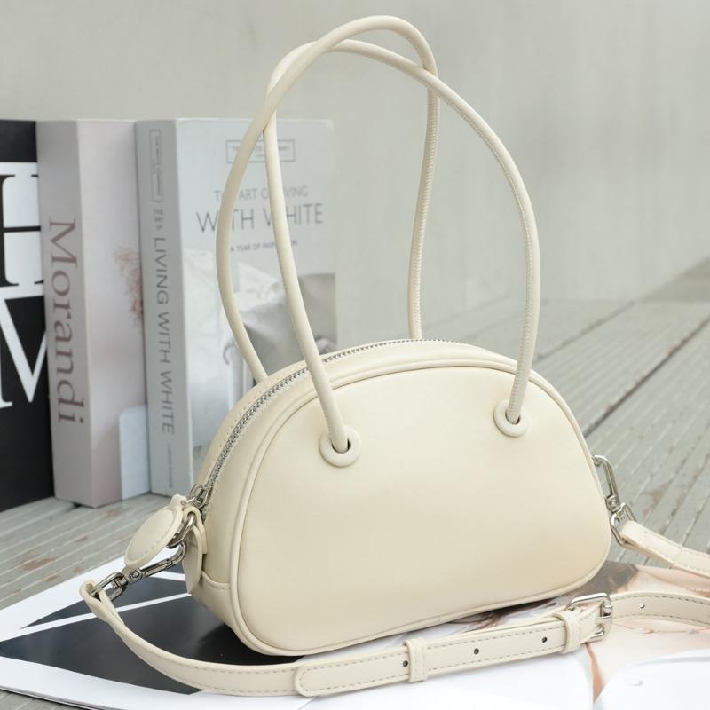 

Сумка из натуральной кожи на одно плечо, сумка для боулинга из воловьей кожи растительного дубления и высококачественная женская сумка бежевый