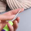 2PCS Plastic Handle Knitting Hooks Micro Hook Crochet Hook  for Hair Weaving