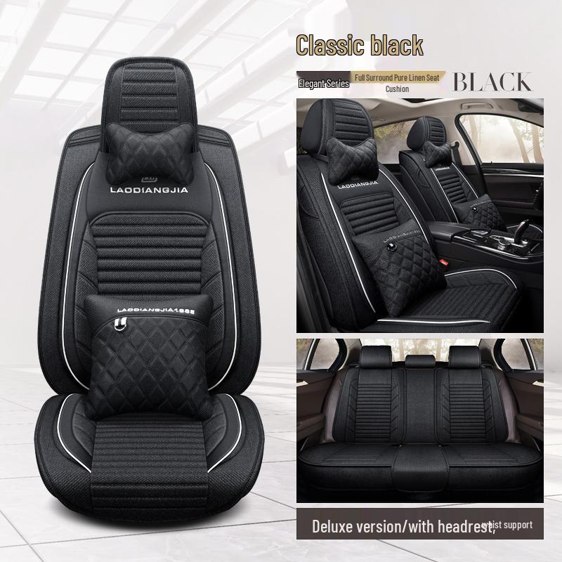Southeast DX5 Luxury Universal Car Seat Cover - Full Surround, Four Seasons Linen Cushion (2021)