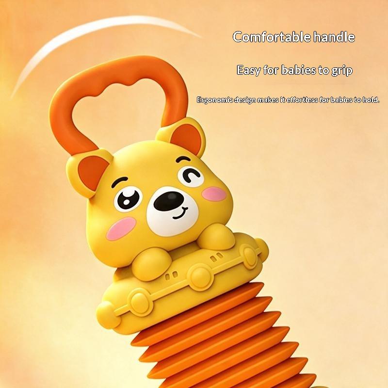 Cute Animal Baby Accordion Toy Soft Sound Easy Grip Handles For Infant Early Education Playtime