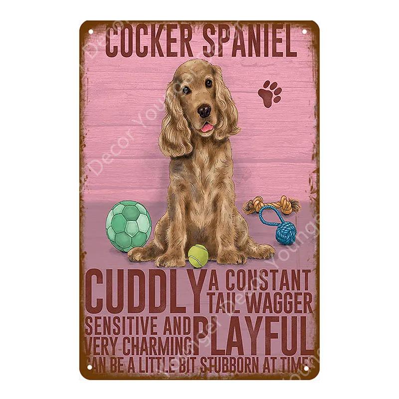 Animal Dog Cat Vintage Metal Poster Home Decor Retro Tin Sign For Pub Bar Club Decorative Plate Poodle Wall Plaque