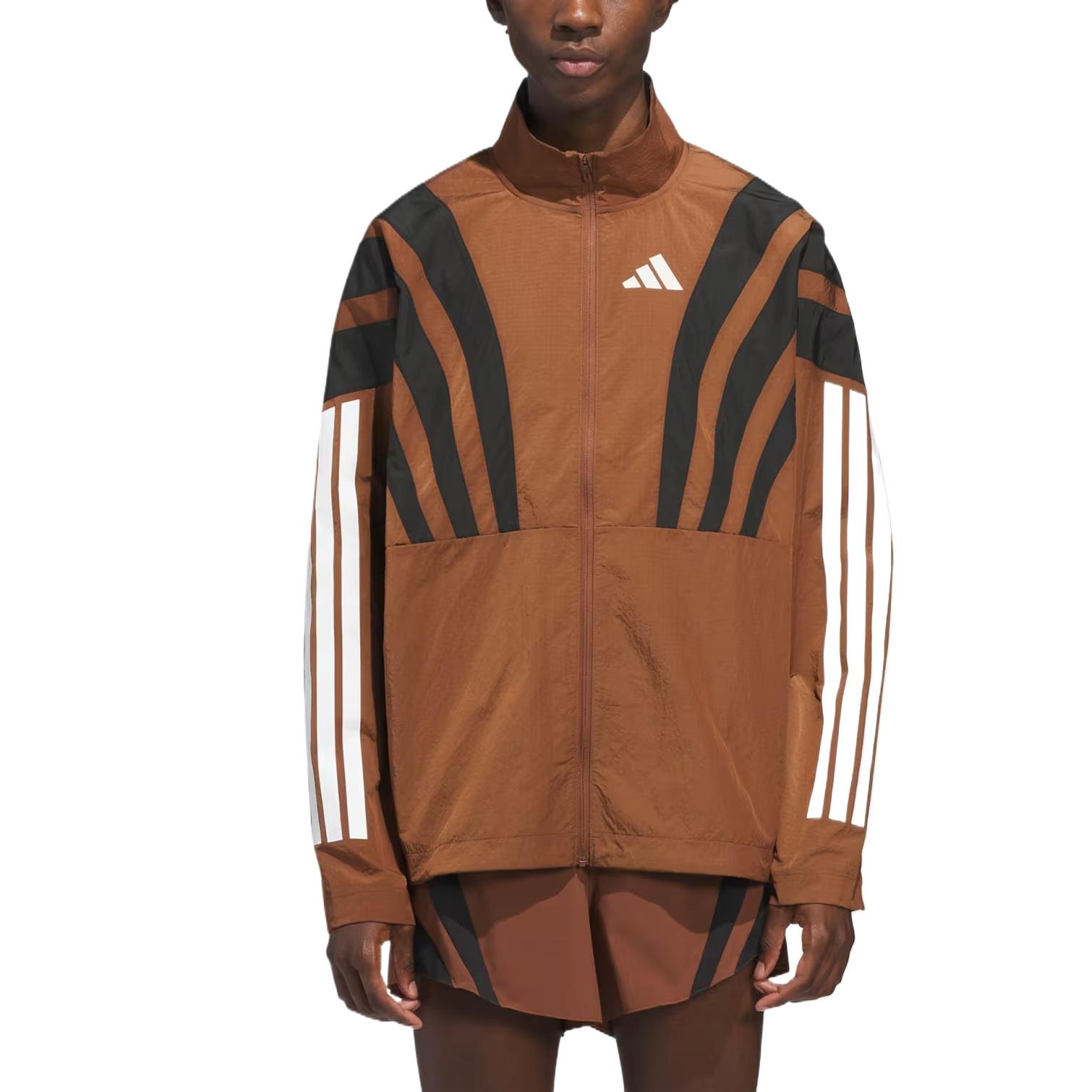 Adidas Humanrace Adizero Archive Striped Breathable Zip Running Jacket Unisex Jackets KH1639