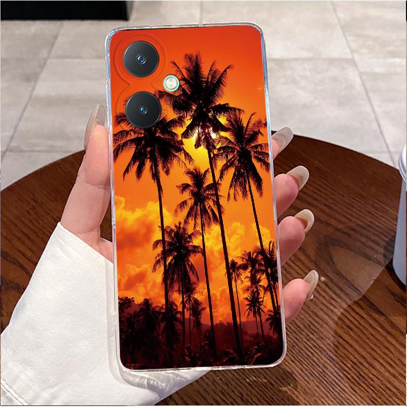 For Vivo Y27 V2249 / Y27 5G V2302 / Y27s V2322 Case Clear Cover Luxury Cute Love Heart Rabbit Funny Soft Silicone TPU Phone Case