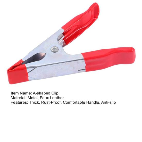 1/8 Pcs Outdoor A-shaped Clip Heavy Duty Jaw Opening Thick Rust-Proof Comfortable Handle Anti-slip No Deformation Strong Spring Clamp Woodworking