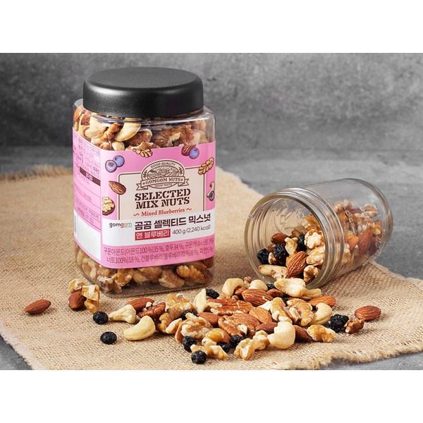 Gomgom Selected Mixed Nuts and Blueberries, 400g, 1 piece, Korean nuts