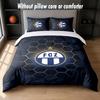 FC Zürich Design Bed Bedding Set 1 Duvet Cover + 2 Pillowcases Soft Breathable Household Bed Linens