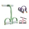 Pedal Resistance Bands with Handle 4/6-Tube Elastic Yoga Pedal Puller Resistance Band Manual Tension Rope for Abdomen Waist Arm Leg Stretching