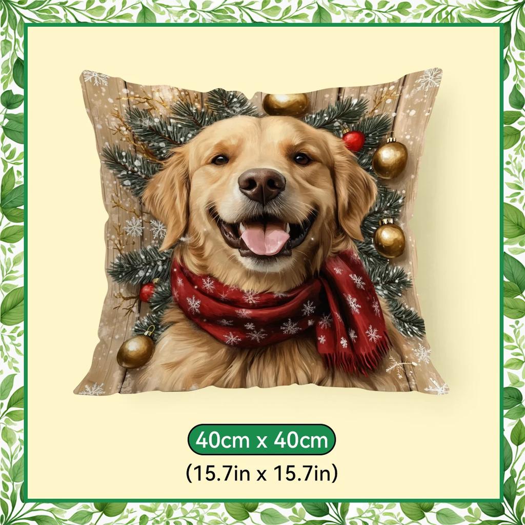 40/45/50cm cute golden retriever Cushions Pillowcase Polyester Cushion Cover Throw Pillow Pillowcover Home Car Sofa Decor