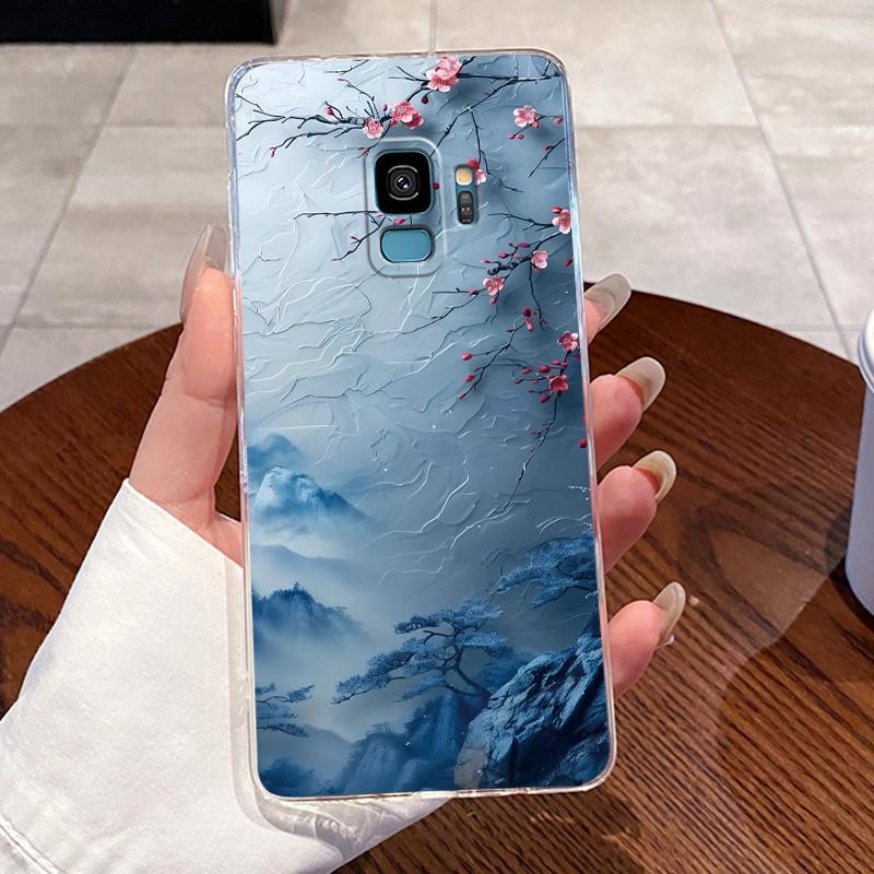 Casing For Samsung Galaxy S9 Case Samsung S9 Plus S9+ Back Cover Aesthetic Fashion Cute Cat Soft Silicone Transparent Phone Case
