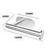 Adhesive Toilet Roll Paper Holder Organizer Wall Mount Storage Stand Kitchen Bathroom No Drill Tissue Towel Dispenser Stainless
