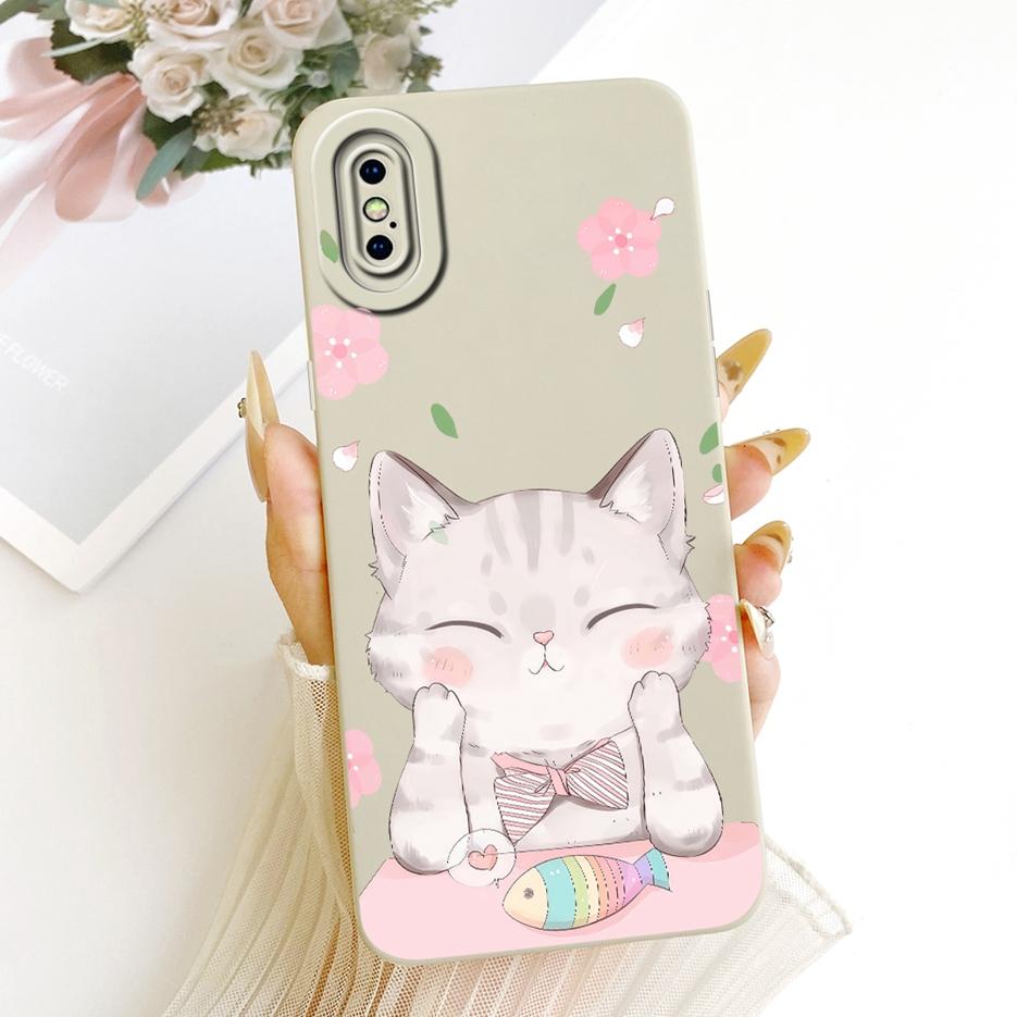 For Apple iPhone X XR XS Max Case Cute Cat Duck Cartoon Cover Soft TPU Phone Case For iPhone XS Max iPhoneX iPhoneXR Fundas Bags