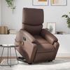 VidaXL Reclining Massage Armchair Brown Faux Leather 3204895
