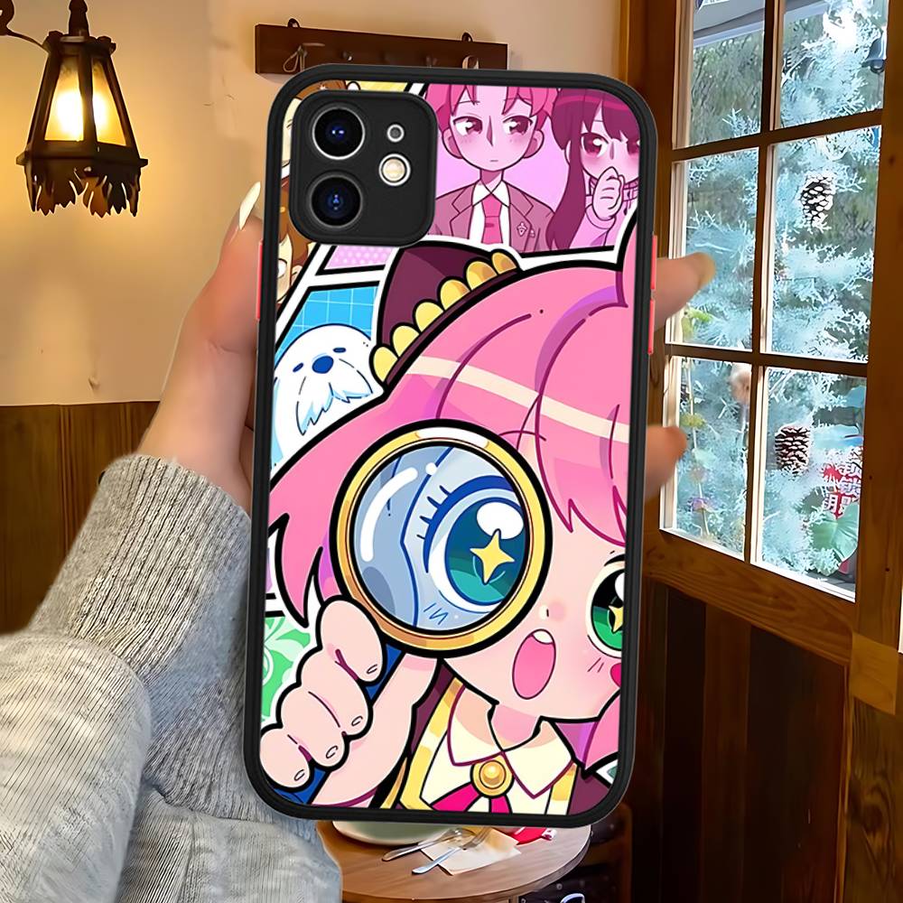 Classic Anime Spy X Family Phone Case For Iphone 16 14 15 16 13 12 11 16 Pro Max X XS MAX Plus Cover Matte TPU