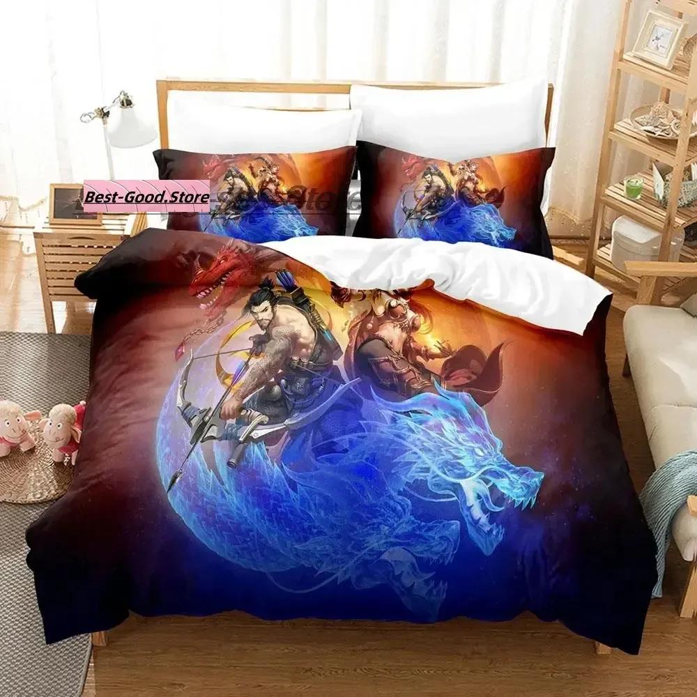 Game Heroes of the Storm Beding Set Single Twin Ful Quen King-Sized Dimensionsd Dimensions Bed Linen Set Aldult Kid Bedrom Duvetcover Sets Bed Shet