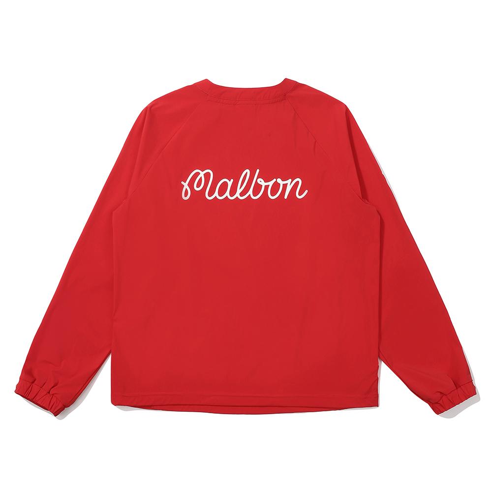 MALBON GOLF Wappen Point Round Neck Piste Red (Woman)