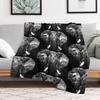 Biro Elephant Portrait Throw Blanket Stylish Decor Blanket Gift for Friends Roommate
